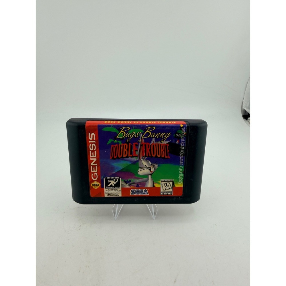 Bugs Bunny‎ in Double Trouble Sega Genesis Game Cartridge Looney Tunes 1996 NTSC
